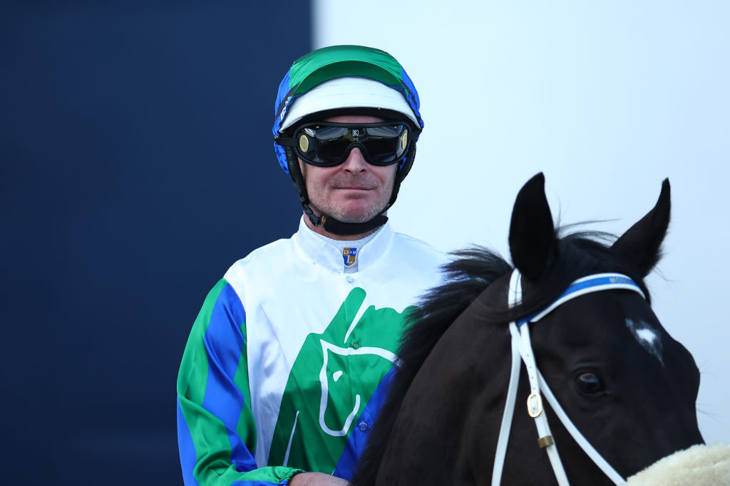 Jockey Luke Nolen on I Wish I Win during Everest Day at Royal Randwick Racecourse in Sydney on...