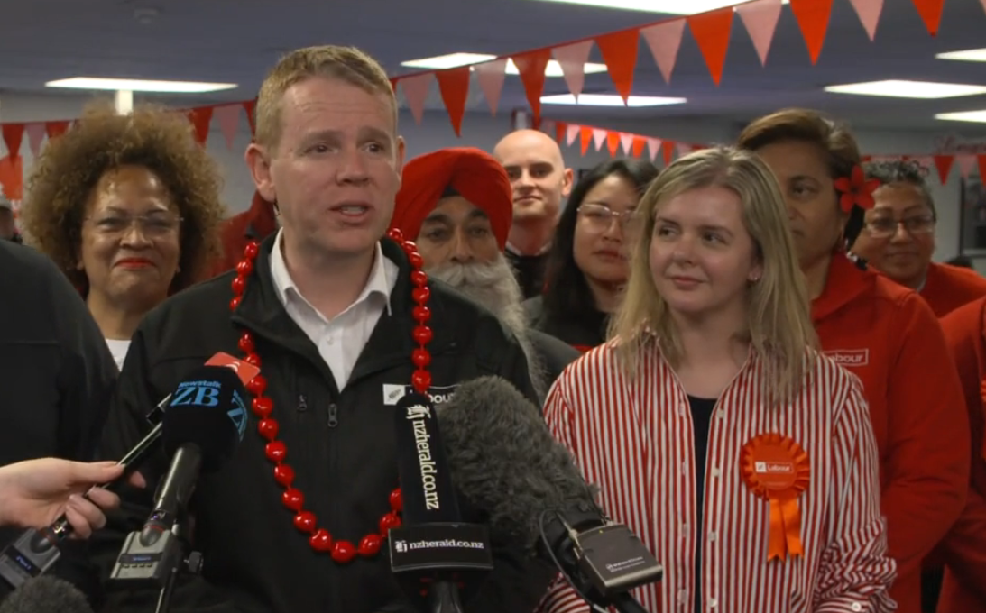 Labour leader Chris Hipkins reiterated he won't be ringing NZ First's Winston Peters for support...