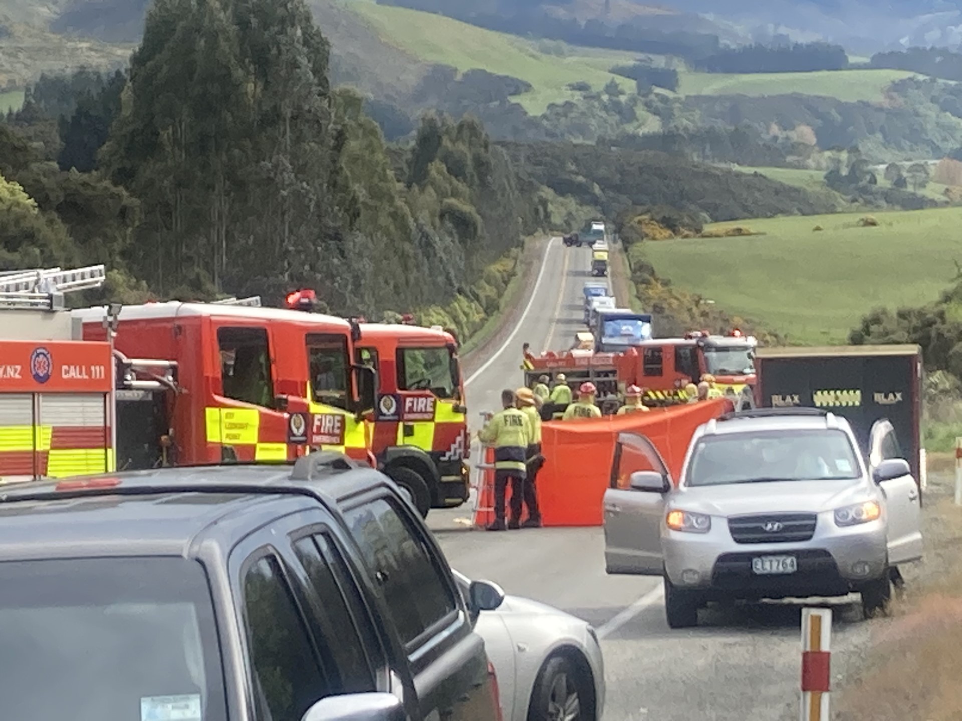 Emergency services were called to the crash just after 10am. PHOTO: STEPHEN JAQUIERY