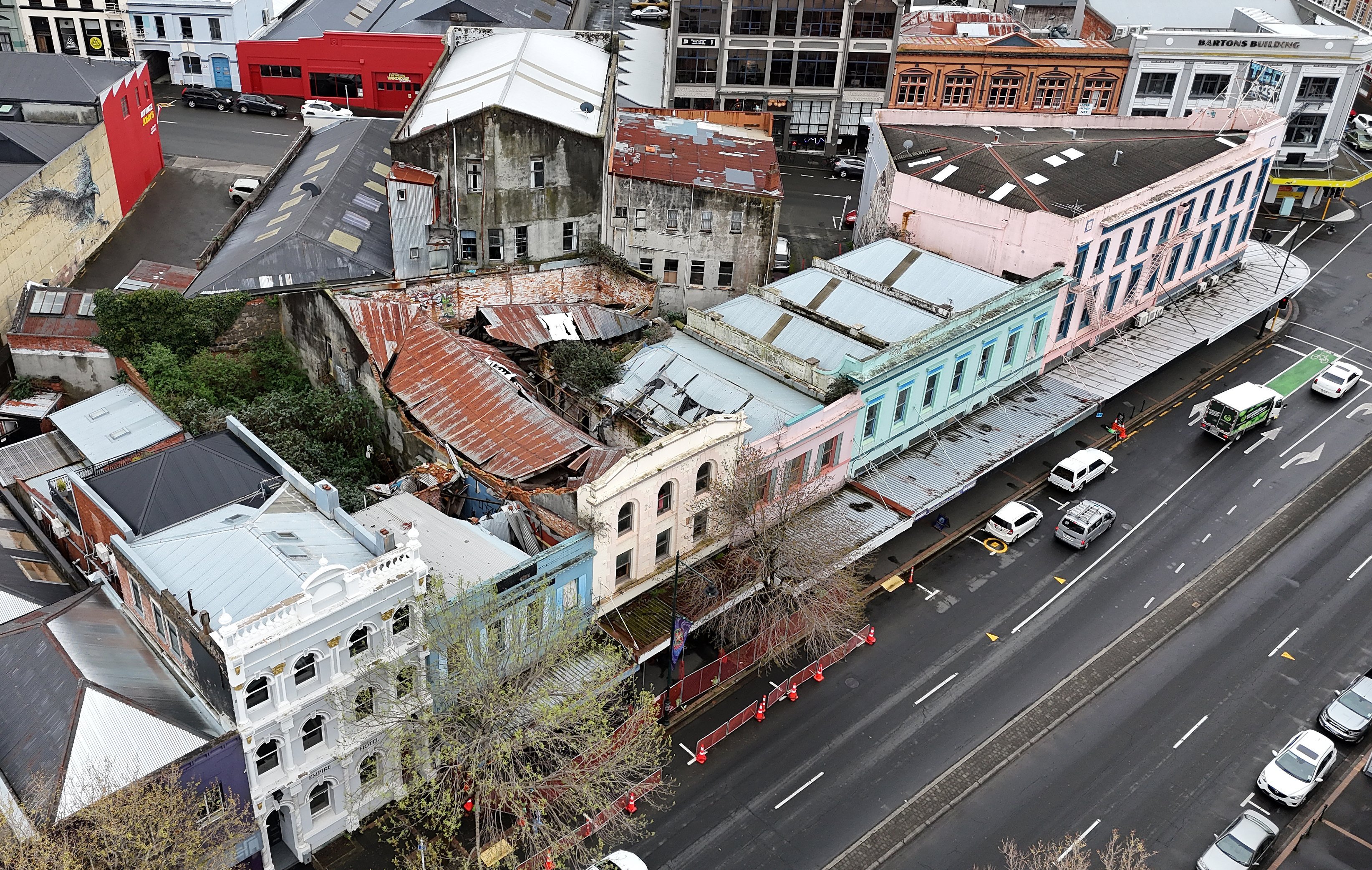 The delayed demolition of four dangerous, dilapidated central Dunedin buildings will begin next...