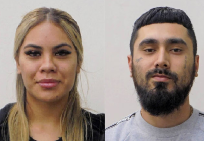 Police have arrested Tiari Boon-Harris (left), who had been on the run with Dariush Talagi. Photo...