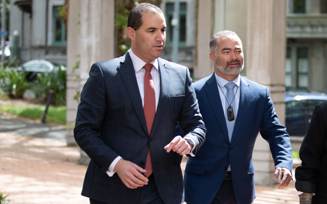 Billy Te Kahika and Jami-Lee Ross. Photo: RNZ 