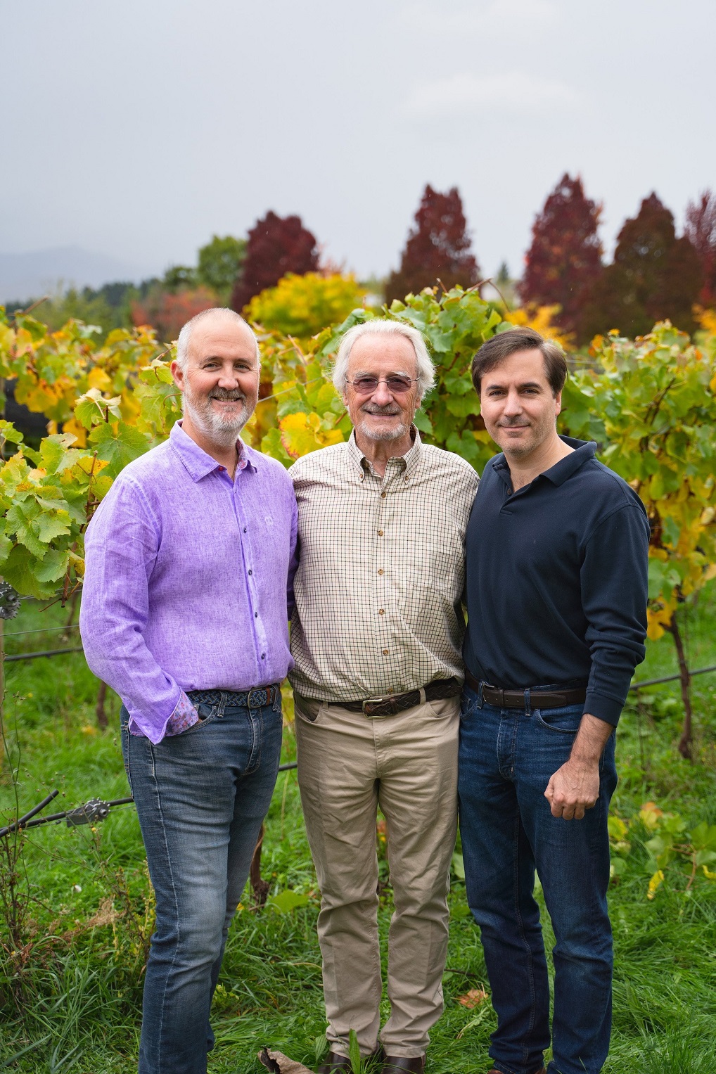 Alan (left), Stanley and Nicholas Paris are behind the revival of the Monte Christo Winery.