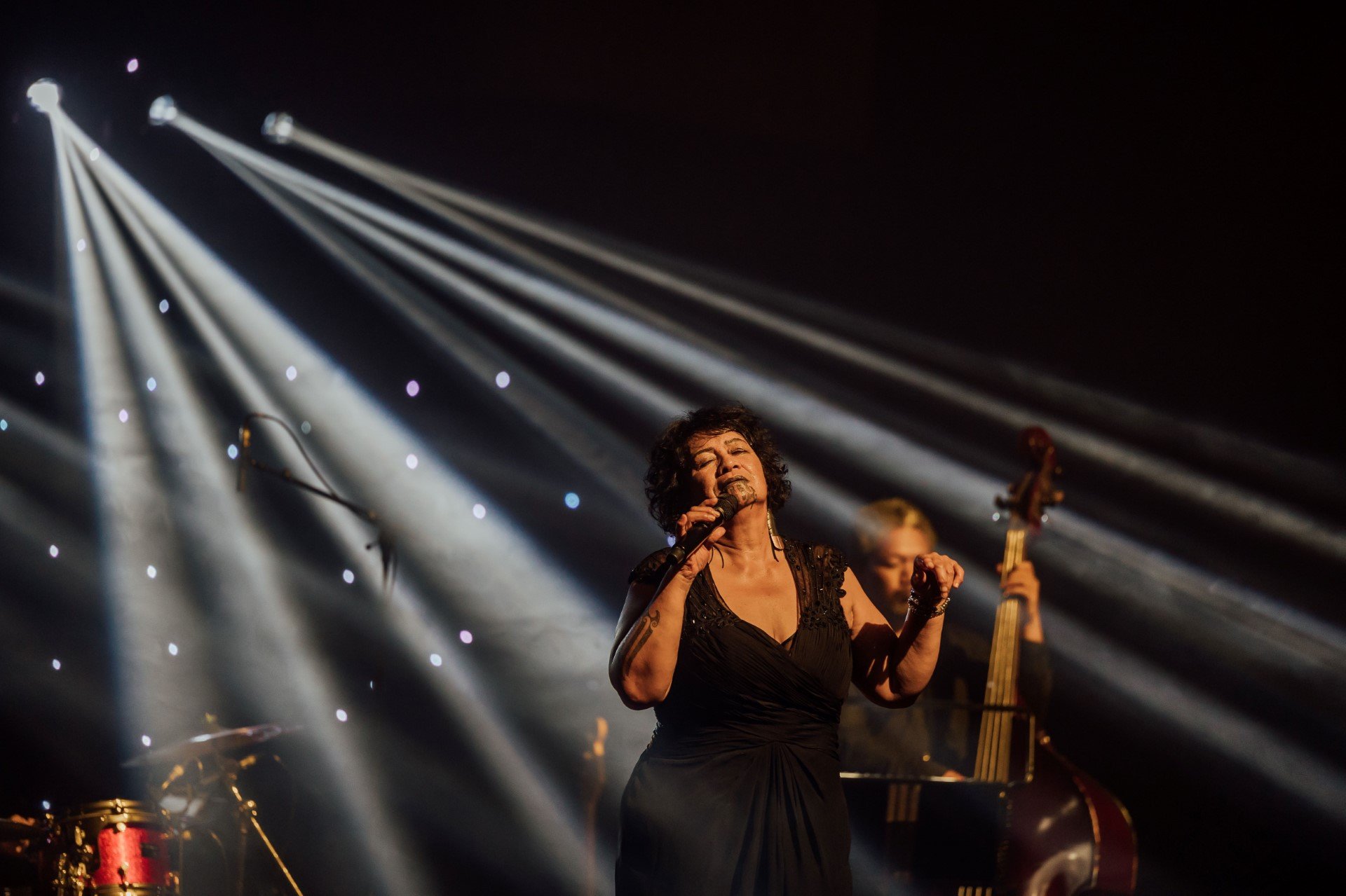 Soul diva and singer Whirimako Black performs at a concert. Photo: supplied