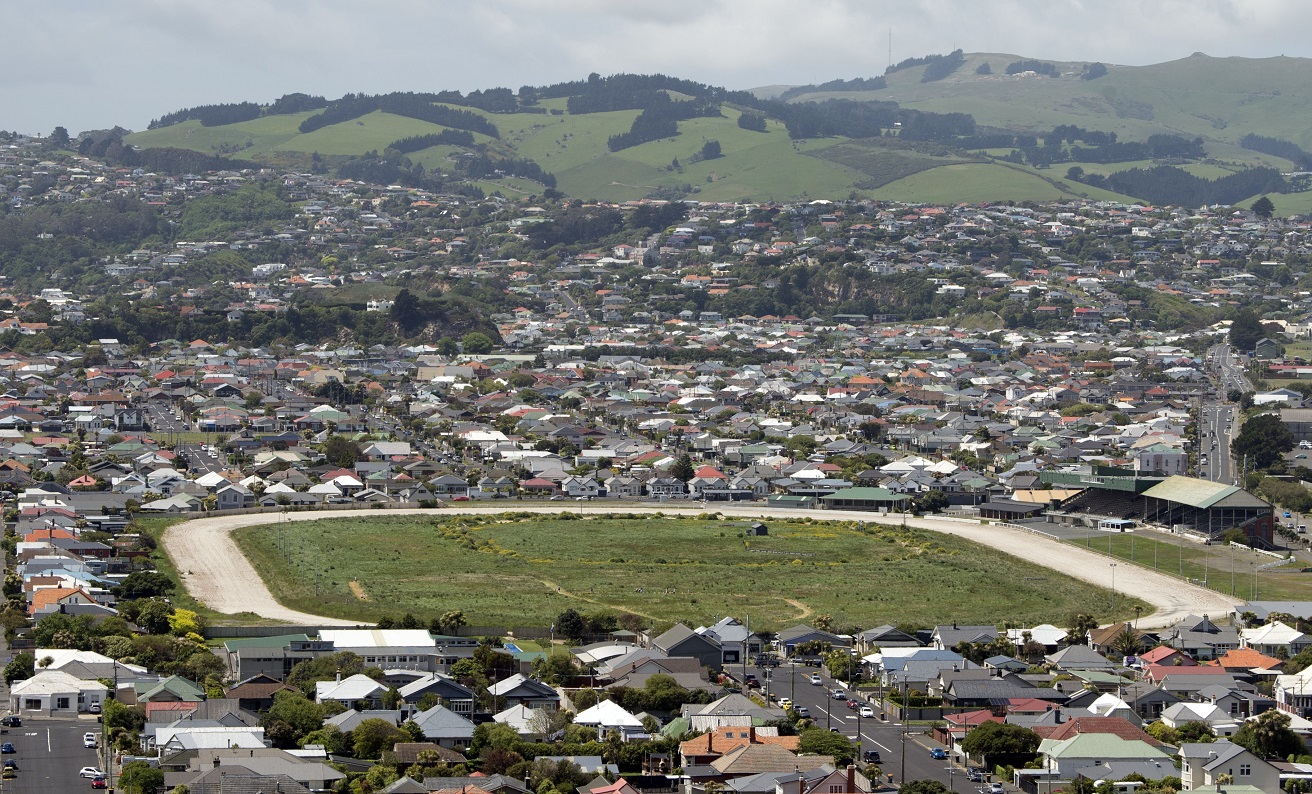 The former Forbury Park racecourse in St Kilda, Dunedin, will soon be going to market. Photo:...