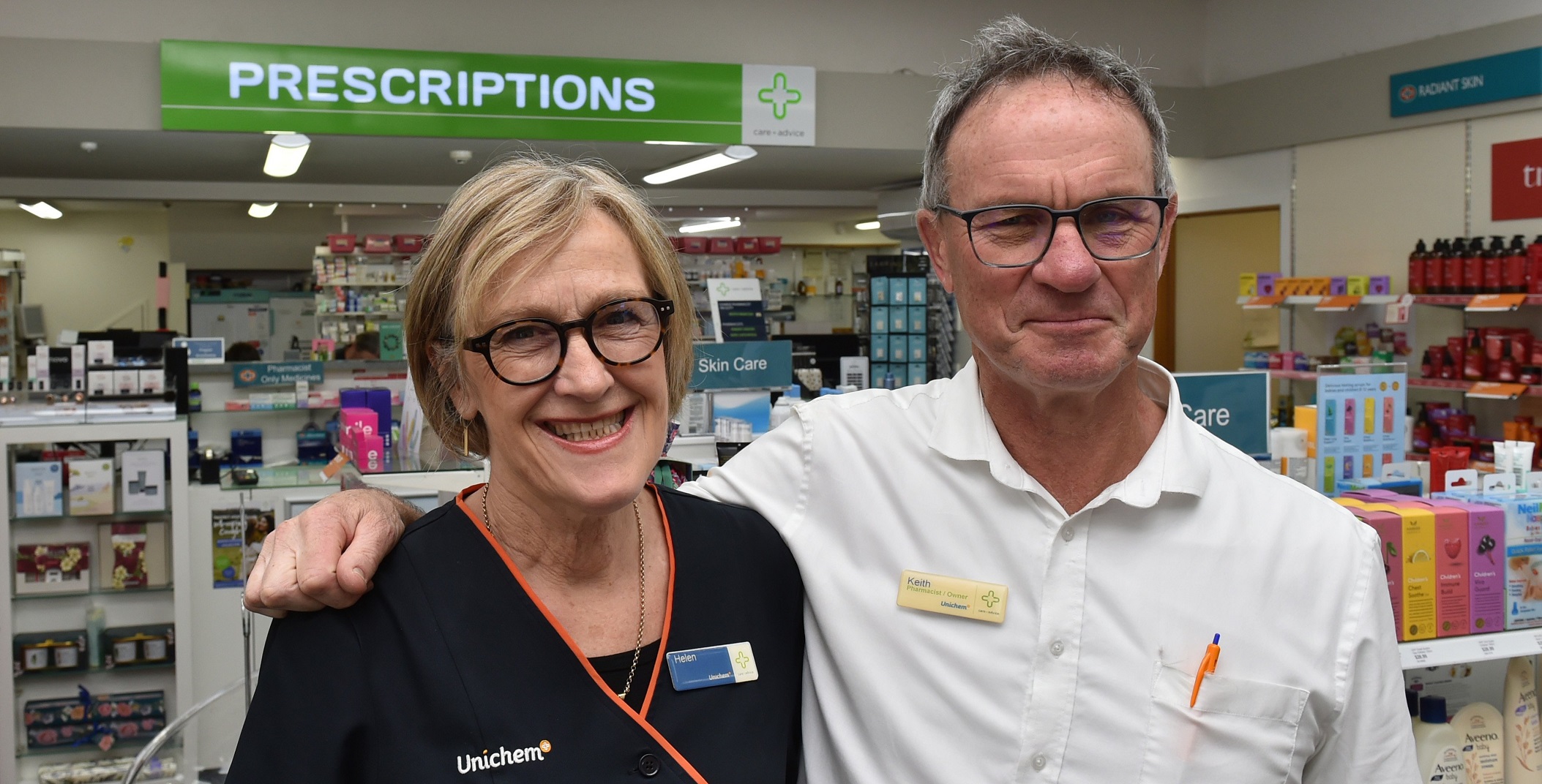 Mornington Pharmacy owners Helen and Keith Newton count down the pills and the minutes until the...