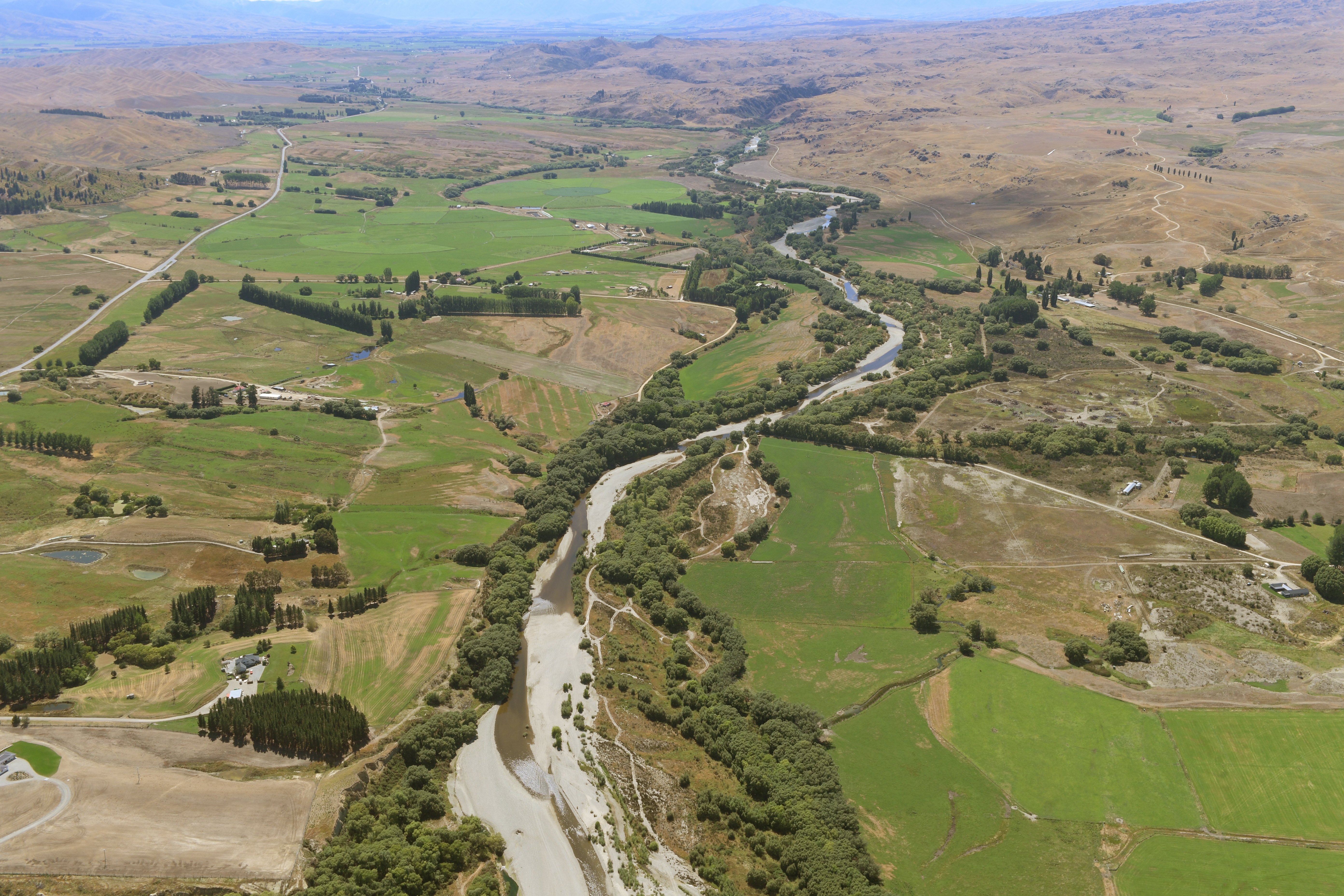 The Manuherikia River flows through farmland near Springvale. PHOTO: ODT FILES