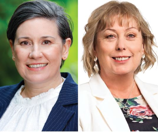 National's Vanessa Weenink and Labour's Tracey McLellan. Photos: Supplied