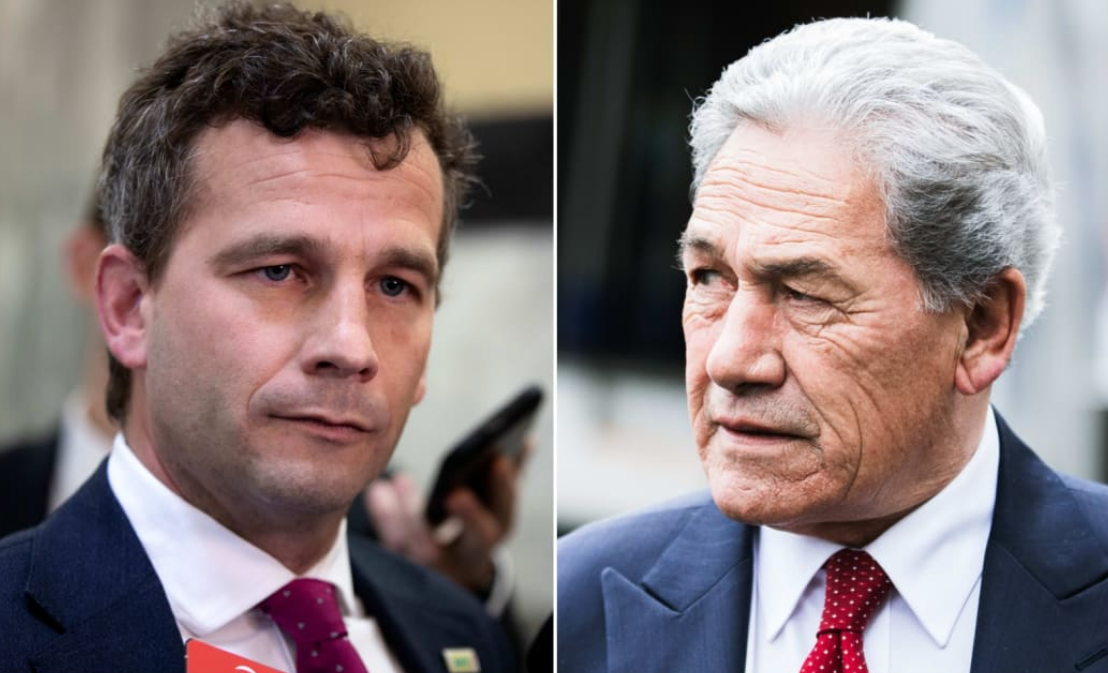 ACT Party leader David Seymour and NZ First leader Winston Peters. Photo: RNZ