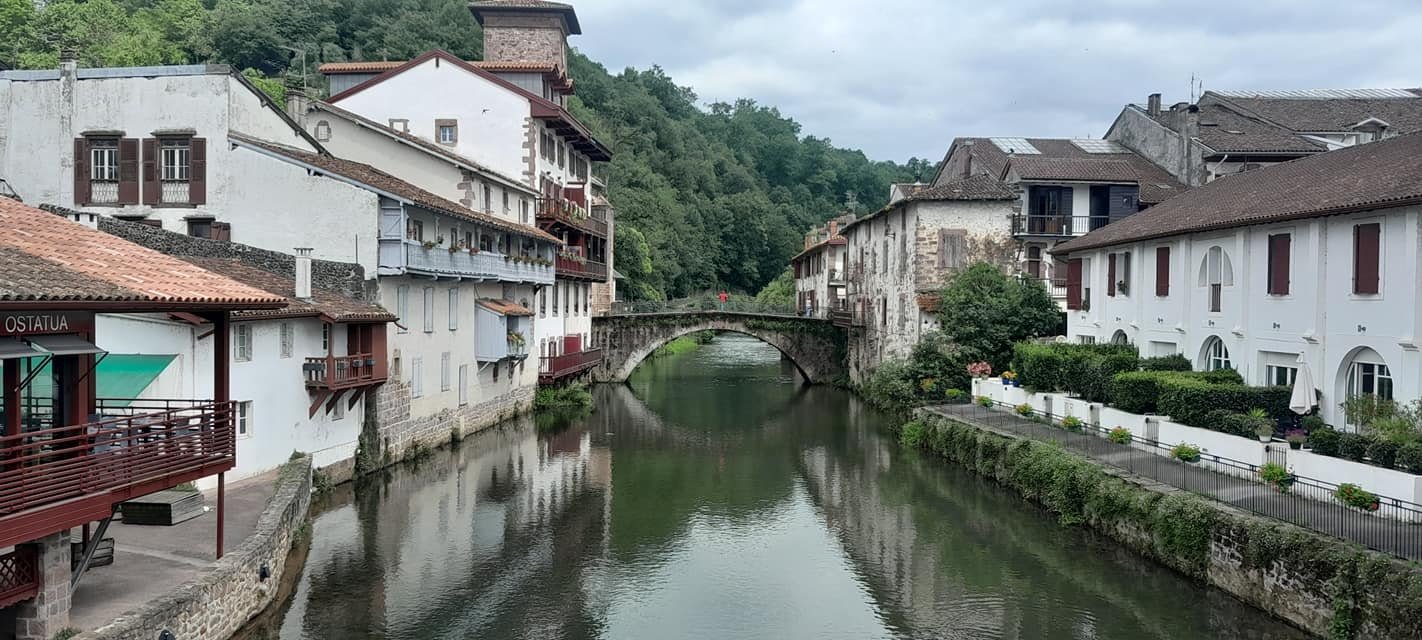 The starting point of the Camino de Santiago trail — the town of Saint Jean Pied de Port in France.