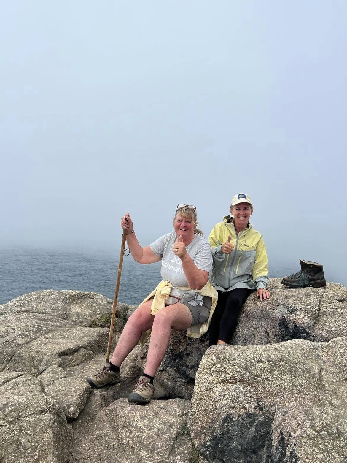 Cheryl Neill and Kim Van Gog were thrilled to have reached Cape Finisterre, after a 1000km trek...