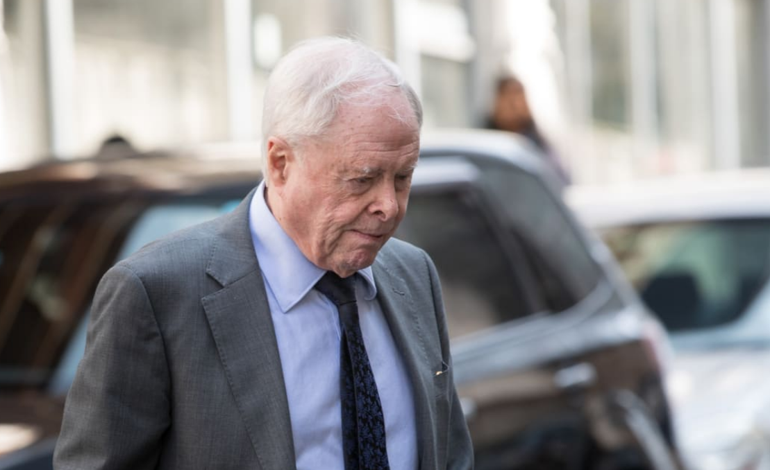 Sir James Wallace arriving at court in 2019. Photo: RNZ