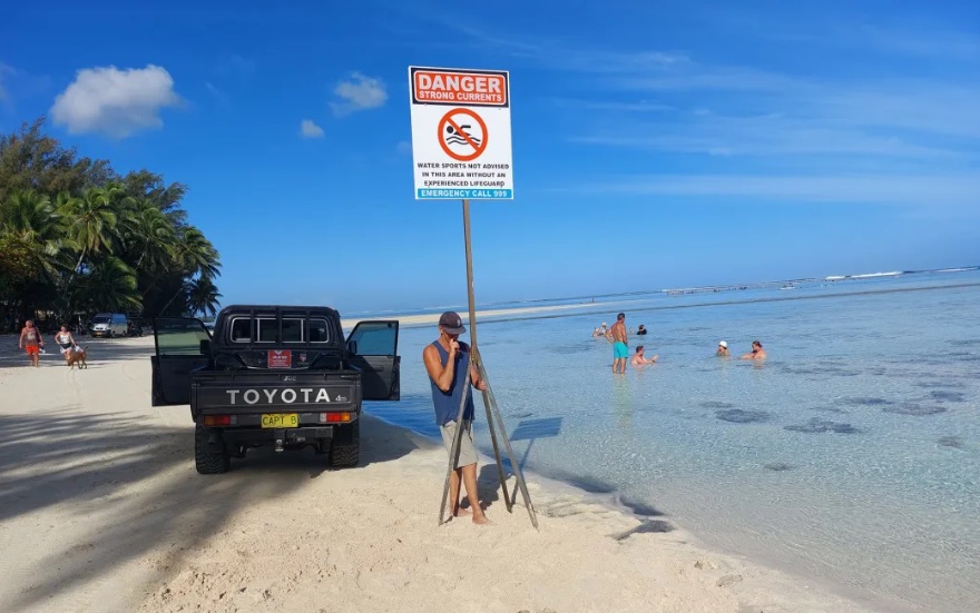 Avaavaroa passage, where the 50-year old New Zealand man died. Photo: Cook Islands News