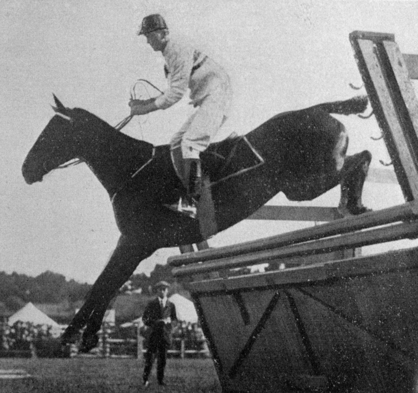 Miss D. Mowat, riding Kaikorai Elaine, winner of the lady riders’ hunting and leaping...