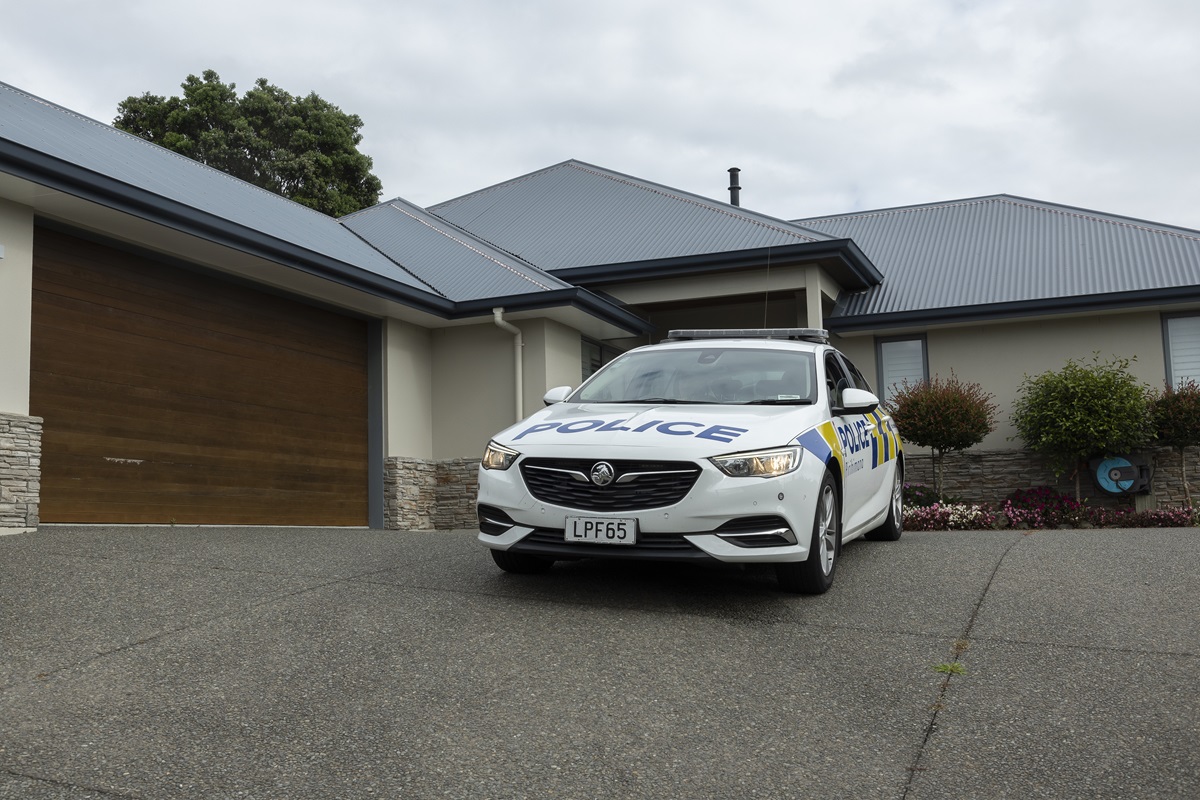 Police at the scene in Tauranga. Photo: NZ Herald 