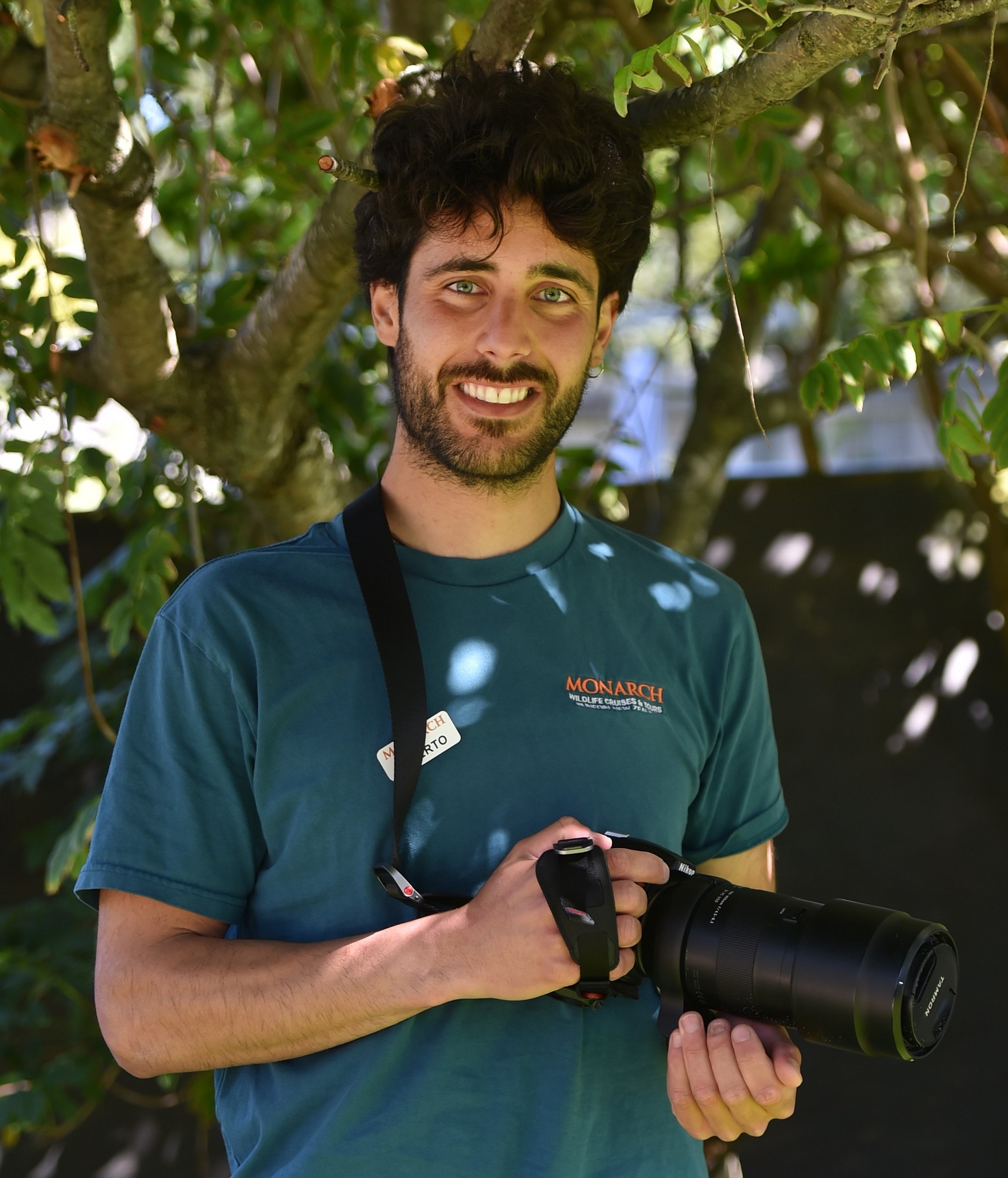 Postgraduate student and photographer Alberto Roldan Sastre in St Clair yesterday. Photo: Gregor...