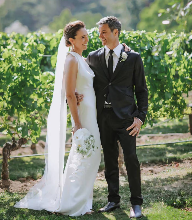 Dame Jacinda Ardern and Clarke Gayford pictured at their wedding in Hawke’s Bay. PHOTO: FELICITY...