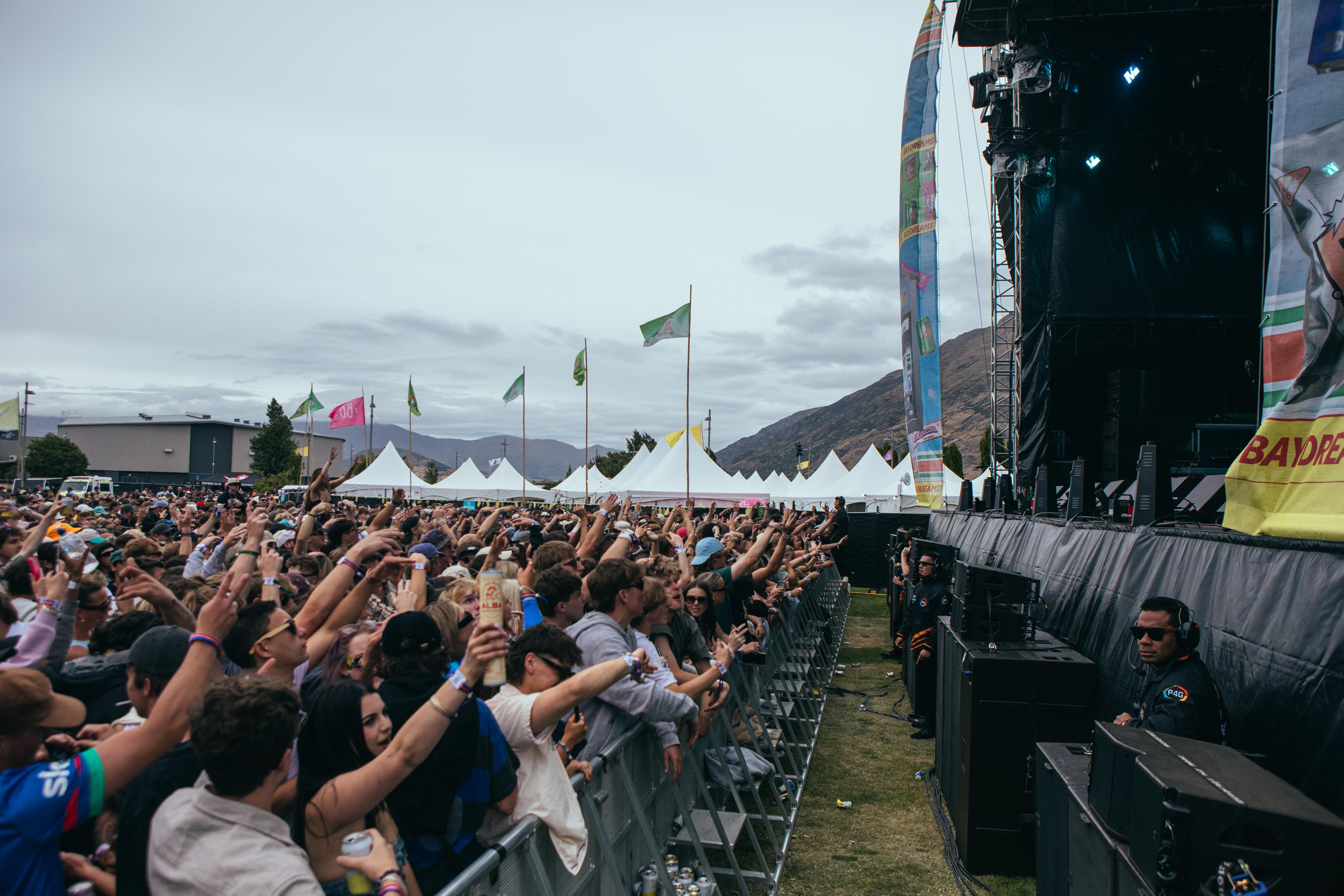 Festival goers party at this year's 'Bay Dreams' in Queenstown. PHOTO: RHYVA VAN ONSELEN