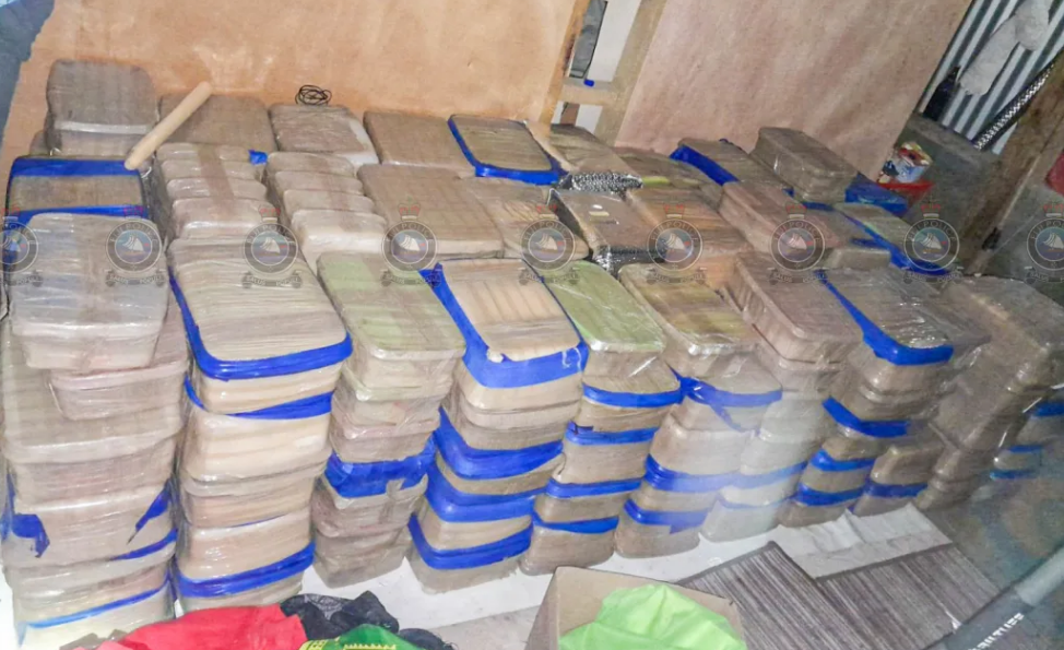 The drugs were seized from a vacant house under construction in Nadi. Photo: Fiji Police 