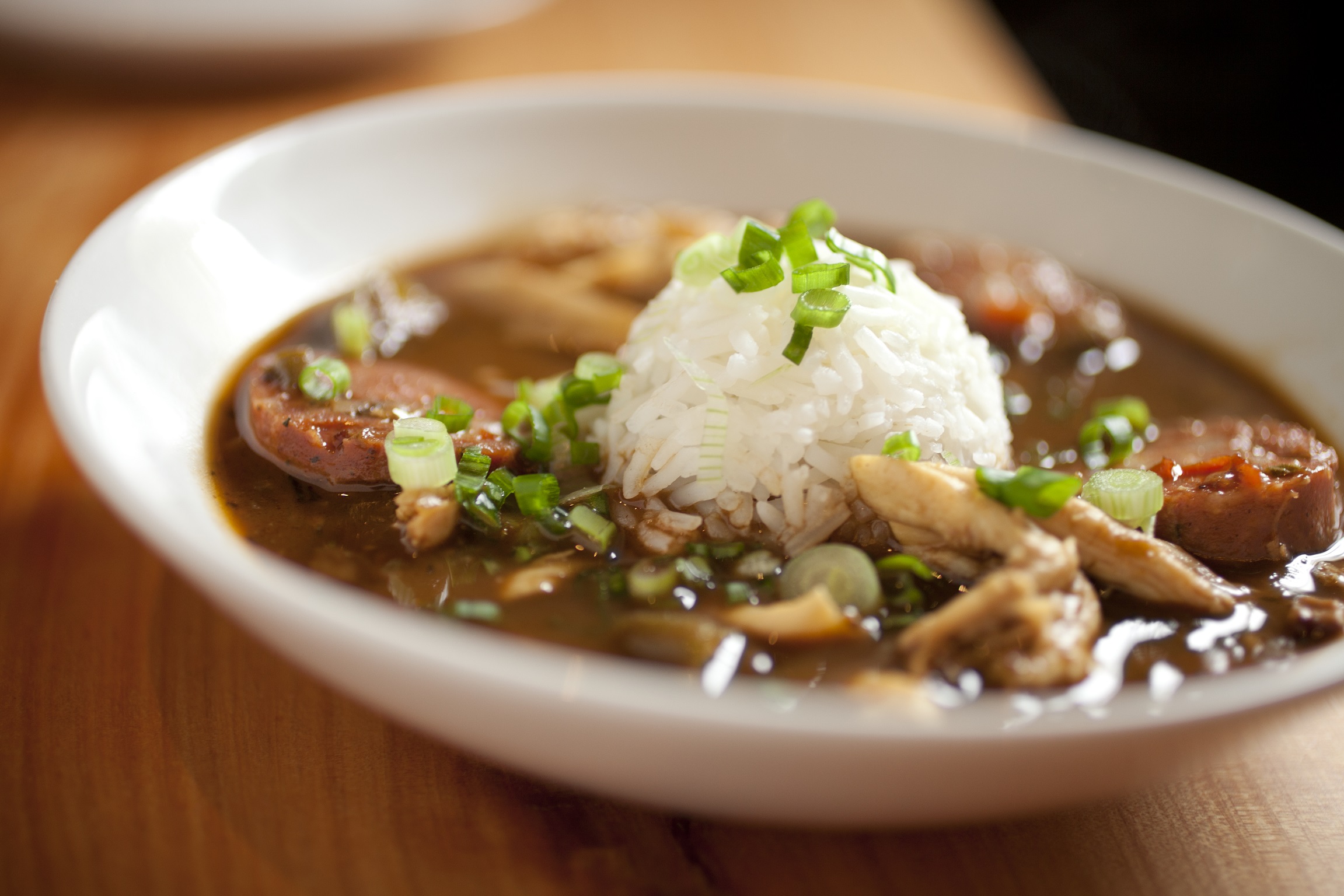 Chicken gumbo with andouille sausage. Photo: Getty Images