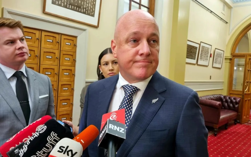 Prime Minister Christopher Luxon at Parliament. Photo: RNZ 