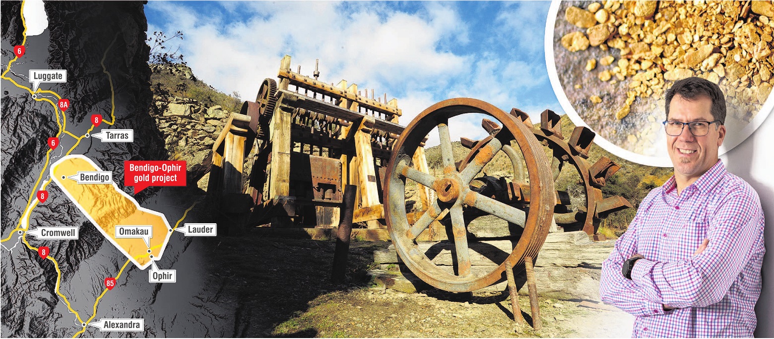 A relic from a former gold rush sits at the Come in Time battery site, one of the Bendigo...