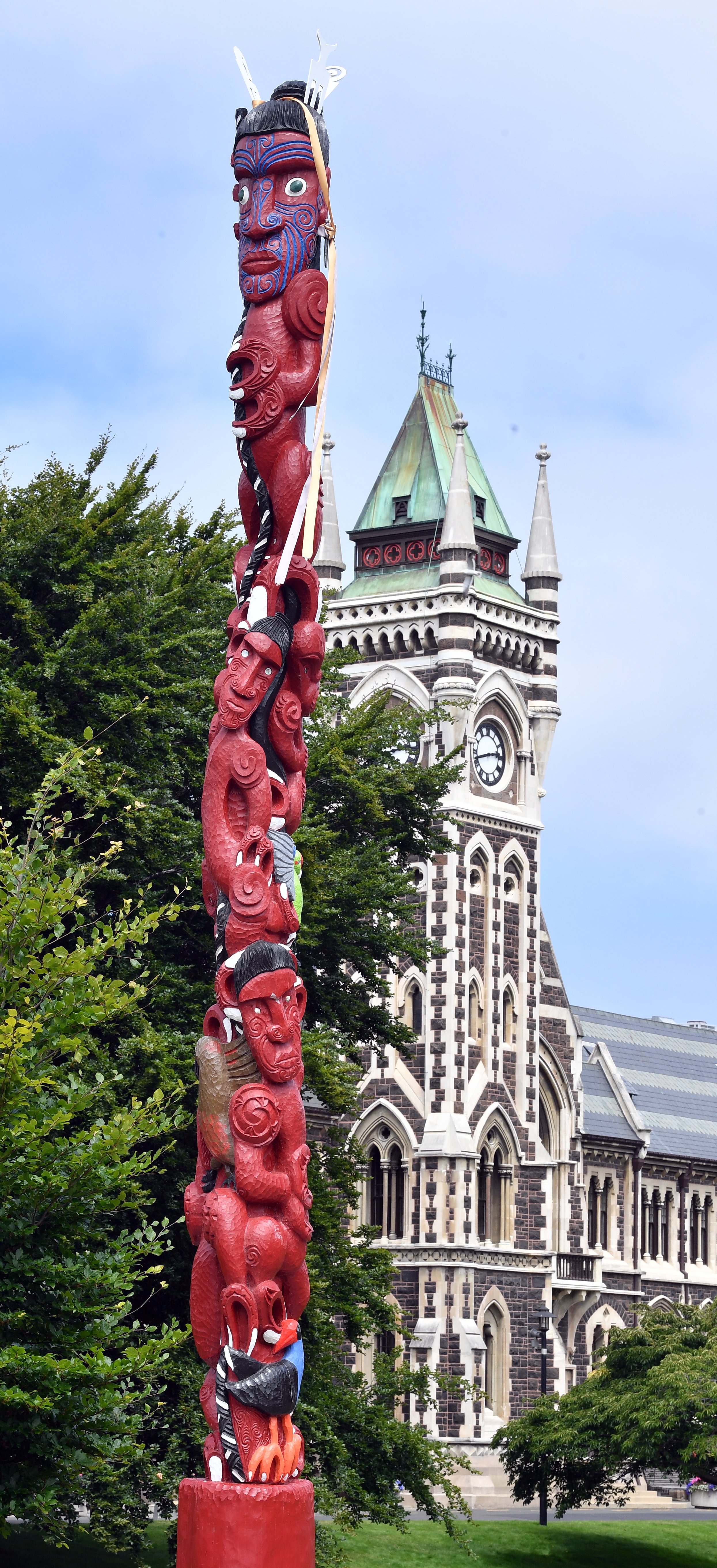 Pou Whenua Tāwhaki at the University of Otago. PHOTO: STEPHEN JAQUIERY