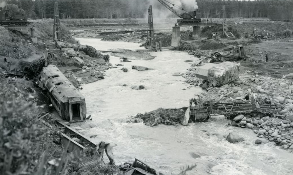 The Tangiwai Disaster was New Zealand's worst ever rail accident, killing 151 people. Photo: New...