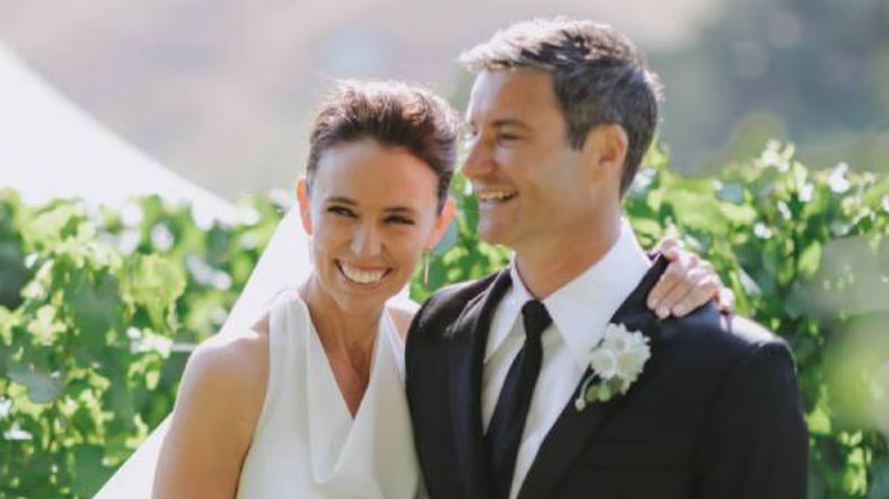 Dame Jacinda Ardern and Clarke Gayford pictured at their wedding in Hawke's Bay. Photo: Felicity...