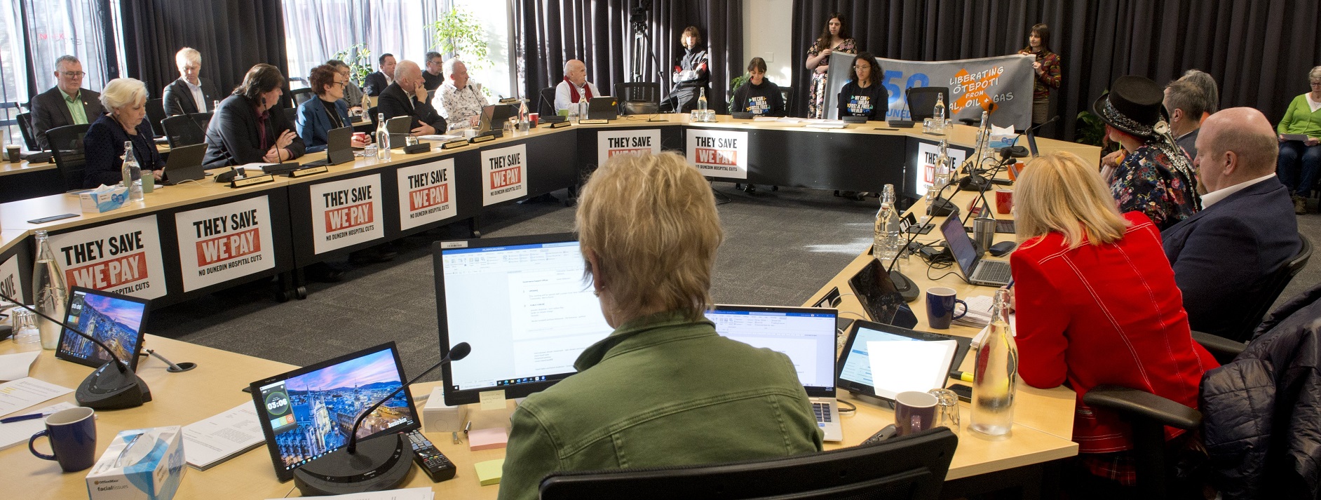 Dunedin City Council meets last year. Photo: Getty Images