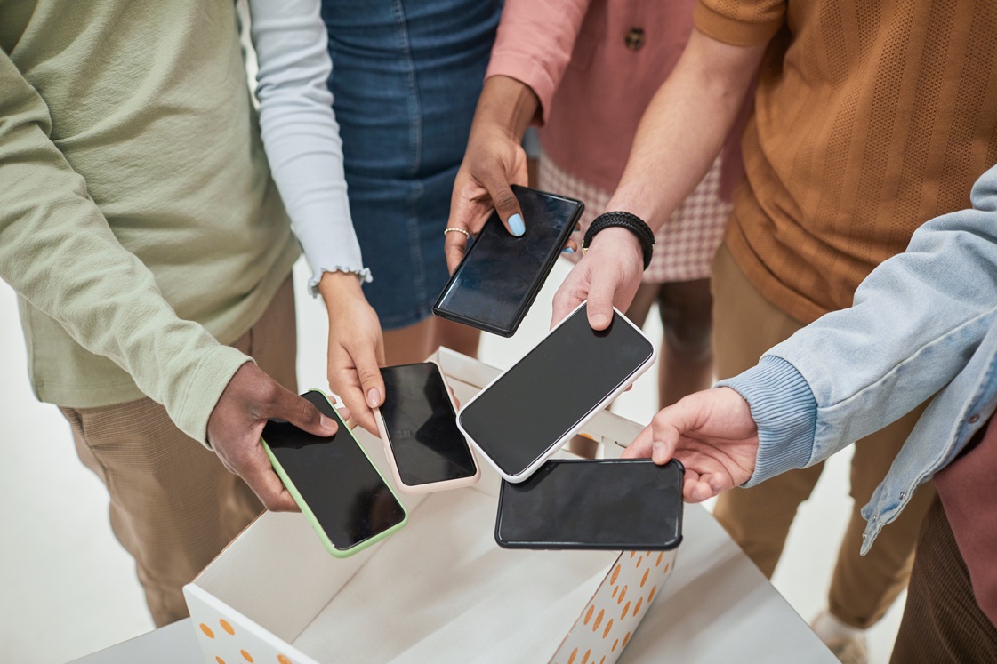 Pupils will be banned from using a phone at school from the start of term two. Stock photo: Getty