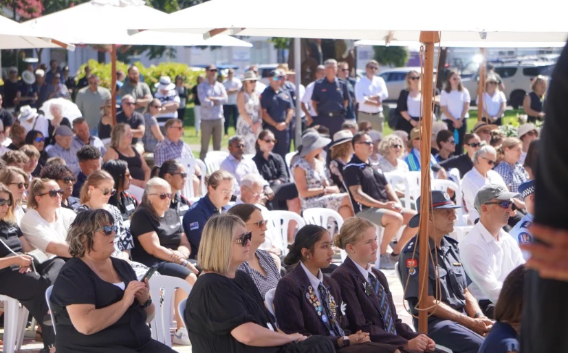 More than 500 people attended the ceremony in Hastings. Photo: RNZ / Kate Green