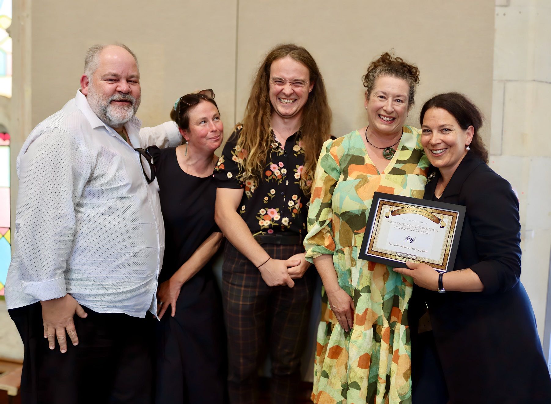 Dunedin Summer Shakespeare’s (from left) Phil Grieve, Sarah Georgie, Nick Tipa, Kim Morgan, and...