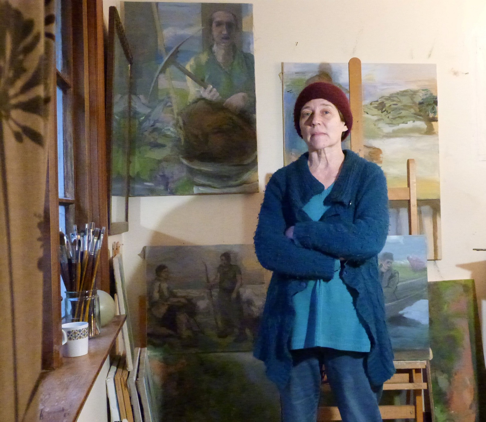 Paris-born Dunedin painter Sandra Bianciardi is the featured artist at The HoP gallery in...