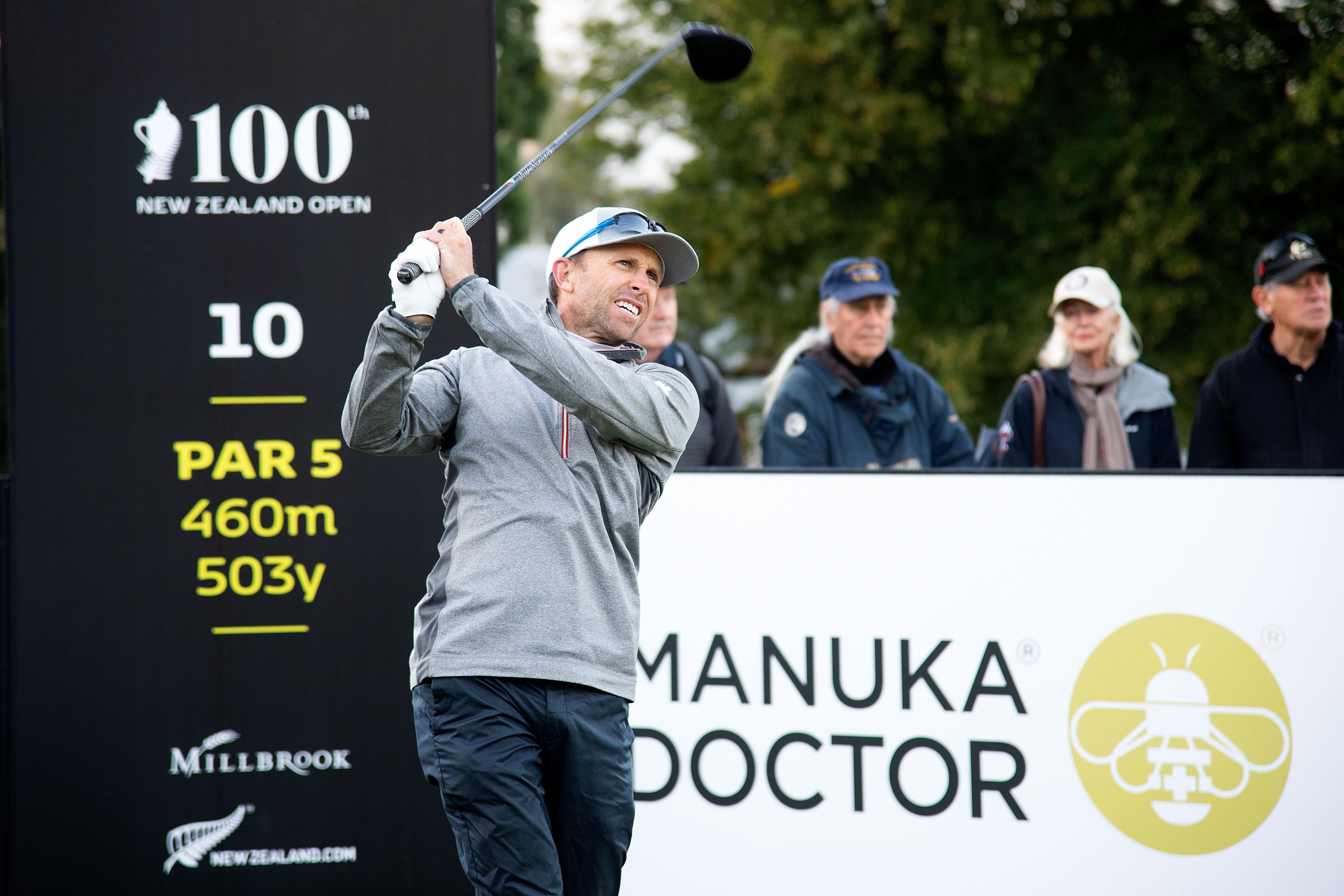 Tim Wilkinson in action at the 100th New Zealand Open in 2019. PHOTO: PHOTOSPORT