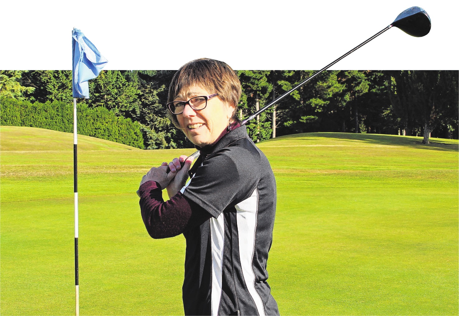 Clinton golfer Bronwyn Bichan does not let cancer stop her from winning. Photo: Evelyn Thorn