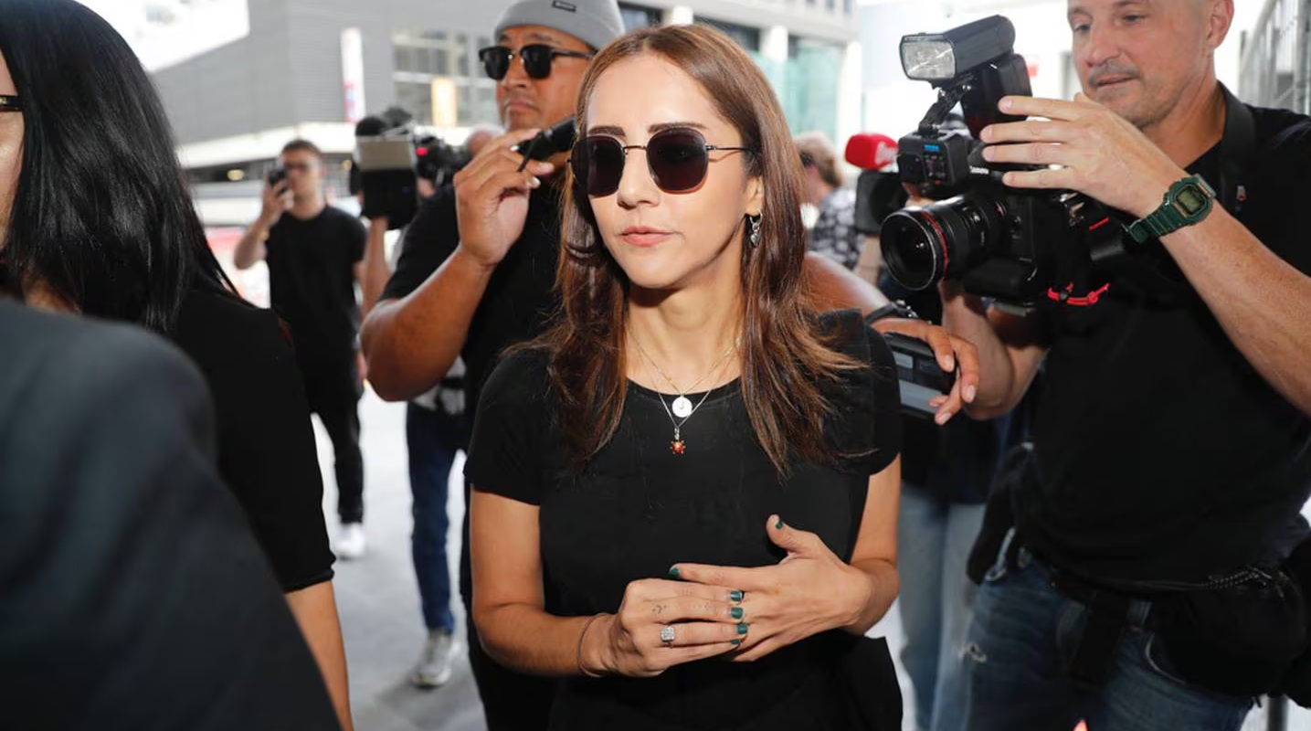 Former Green MP Golriz Ghahraman arrives at the Auckland District Court. Photo: NZ Herald