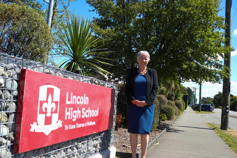 Lincoln High School principal Kathy Paterson will depart at the end of term two. PHOTO: DANIEL ALVEY