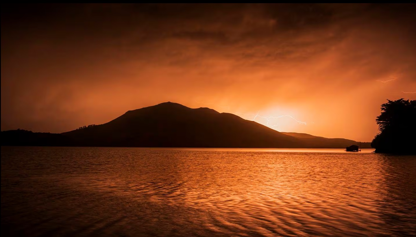 Paul Le Comte has taken photos of storms and the occasional aurora australis from the same area....