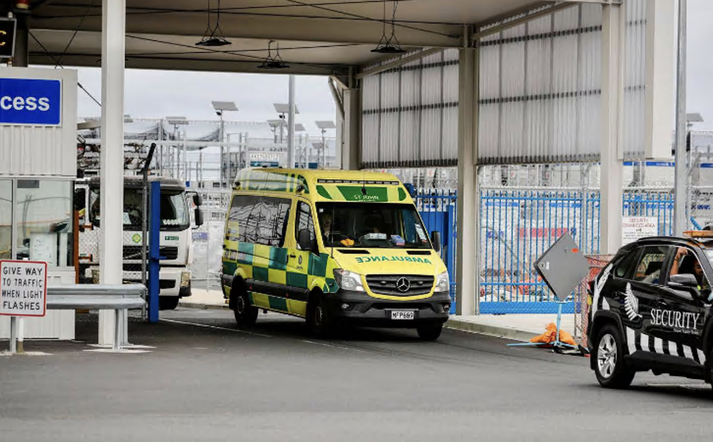 St John says ambulance staff were called to Auckland International Airport shortly before 4pm...