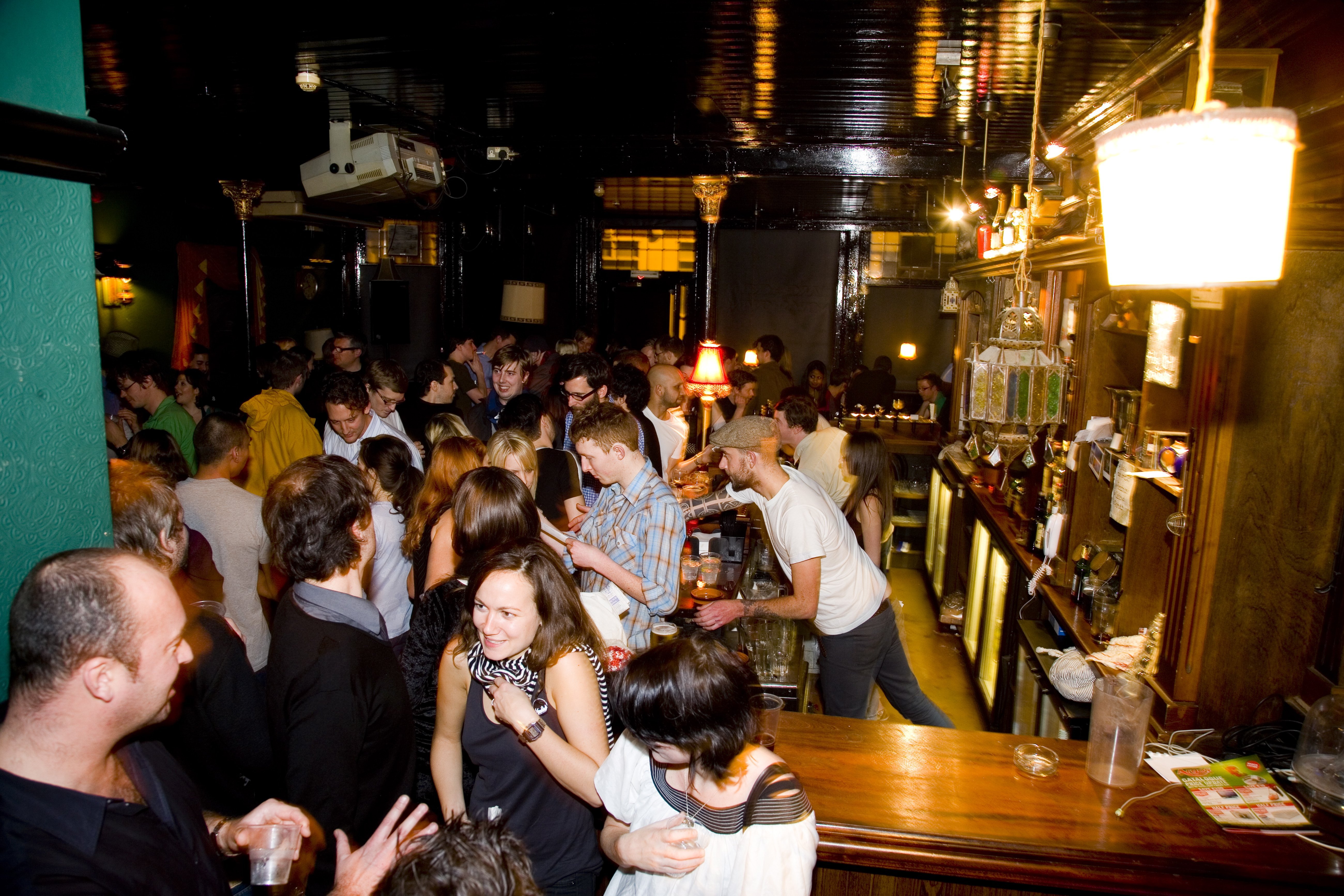 A full house for Father Pat preaching in the pub. PHOTO: GETTY IMAGES