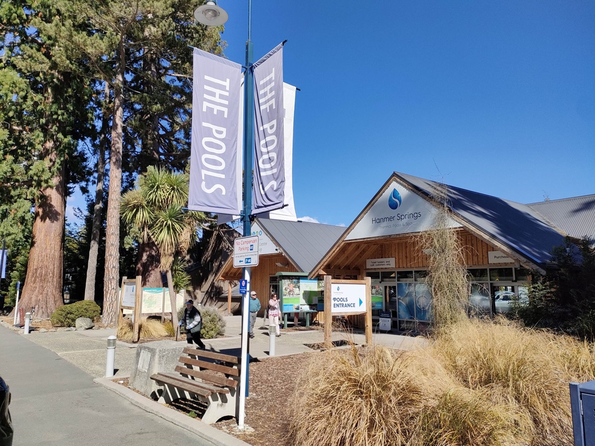 The Hanmer Springs Thermal Pools and Spa is a busy place. Photo: David Hill / North Canterbury News 