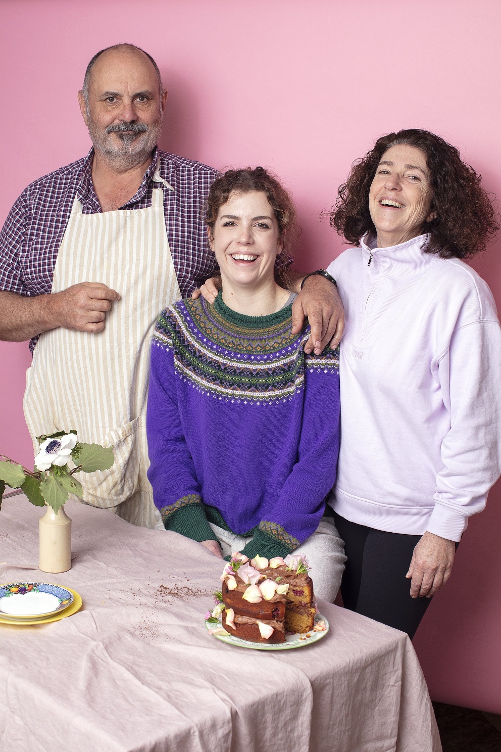 Alice Taylor with her father and mother, David and Sue.