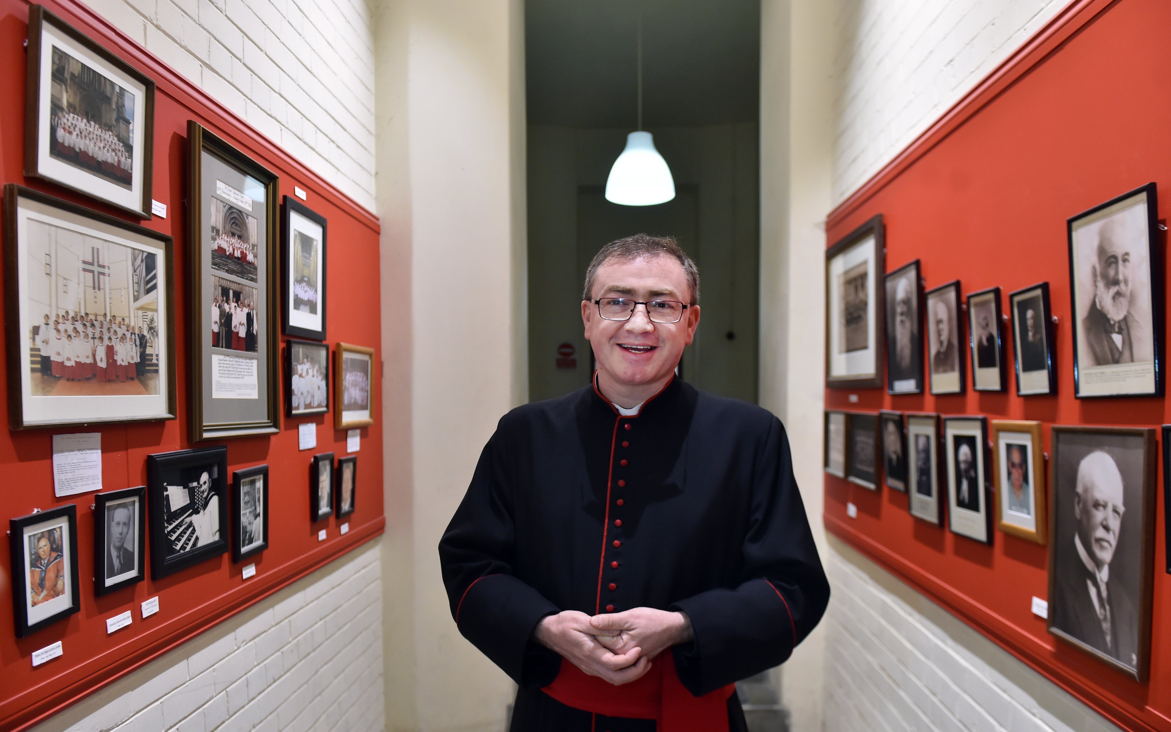 The Very Rev Dr Tony Curtis, dean of St Paul’s Cathedral, stands in the cathedral’s undercroft —...