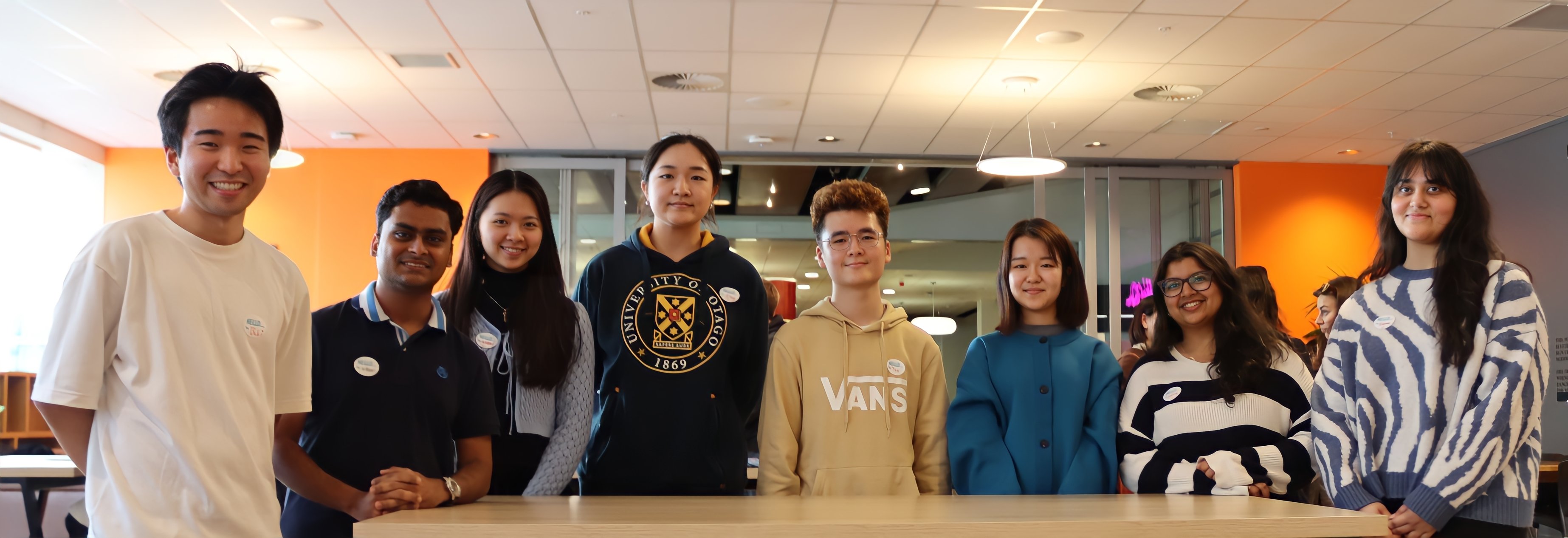 Celebrating the bond among different ethnic cultures are (from left) Otago International Student...