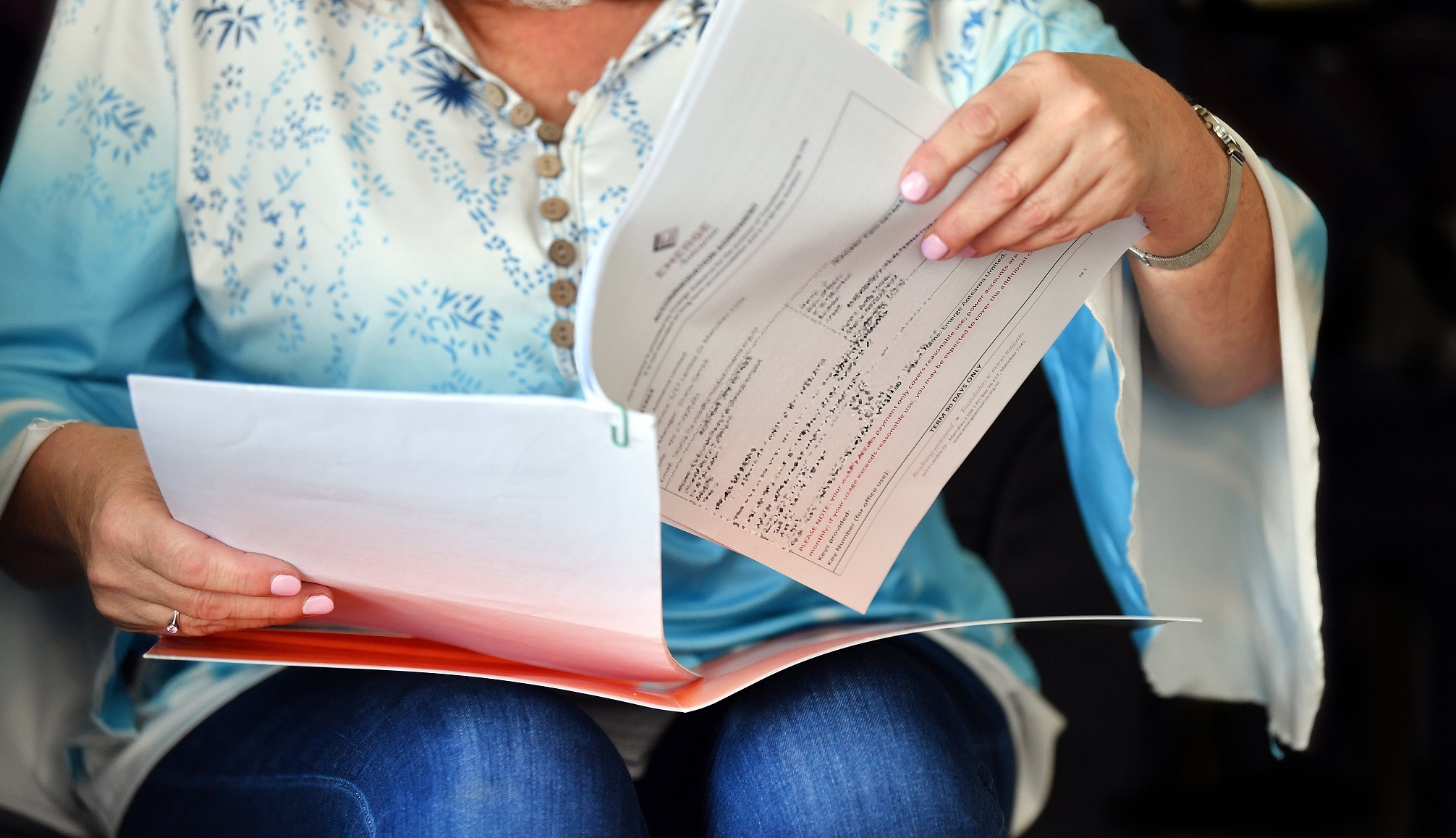 Cathy, who has attempted suicide due to her life situation, reads her contract with Emerge in her...