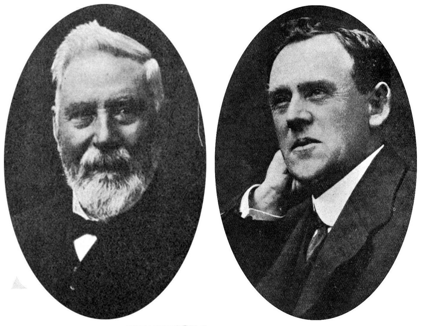 George Calder, left, and Dr Robert Fulton, both late of Dunedin. — Otago Witness, 27.5.1924/13.5...