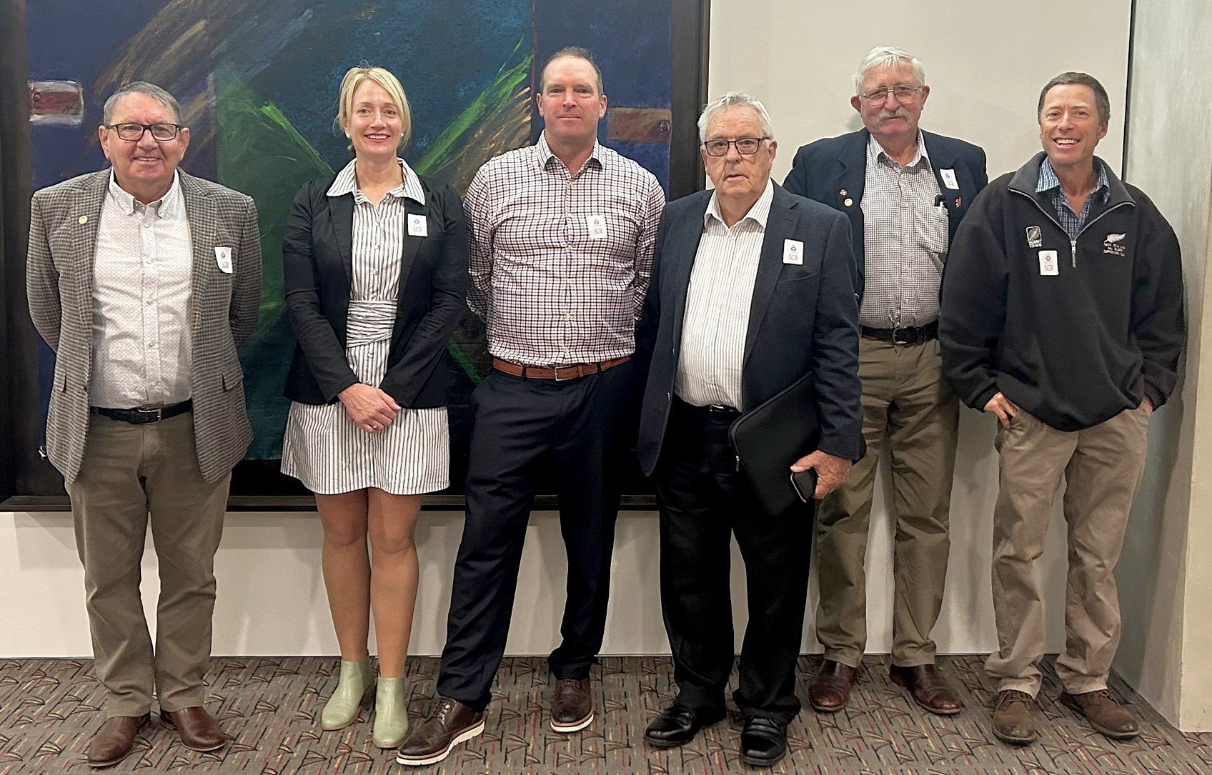 Groundswell delegates (from left) Bryce McKenzie, Jane Smith, Steve Cranston, Owen Jennings,...