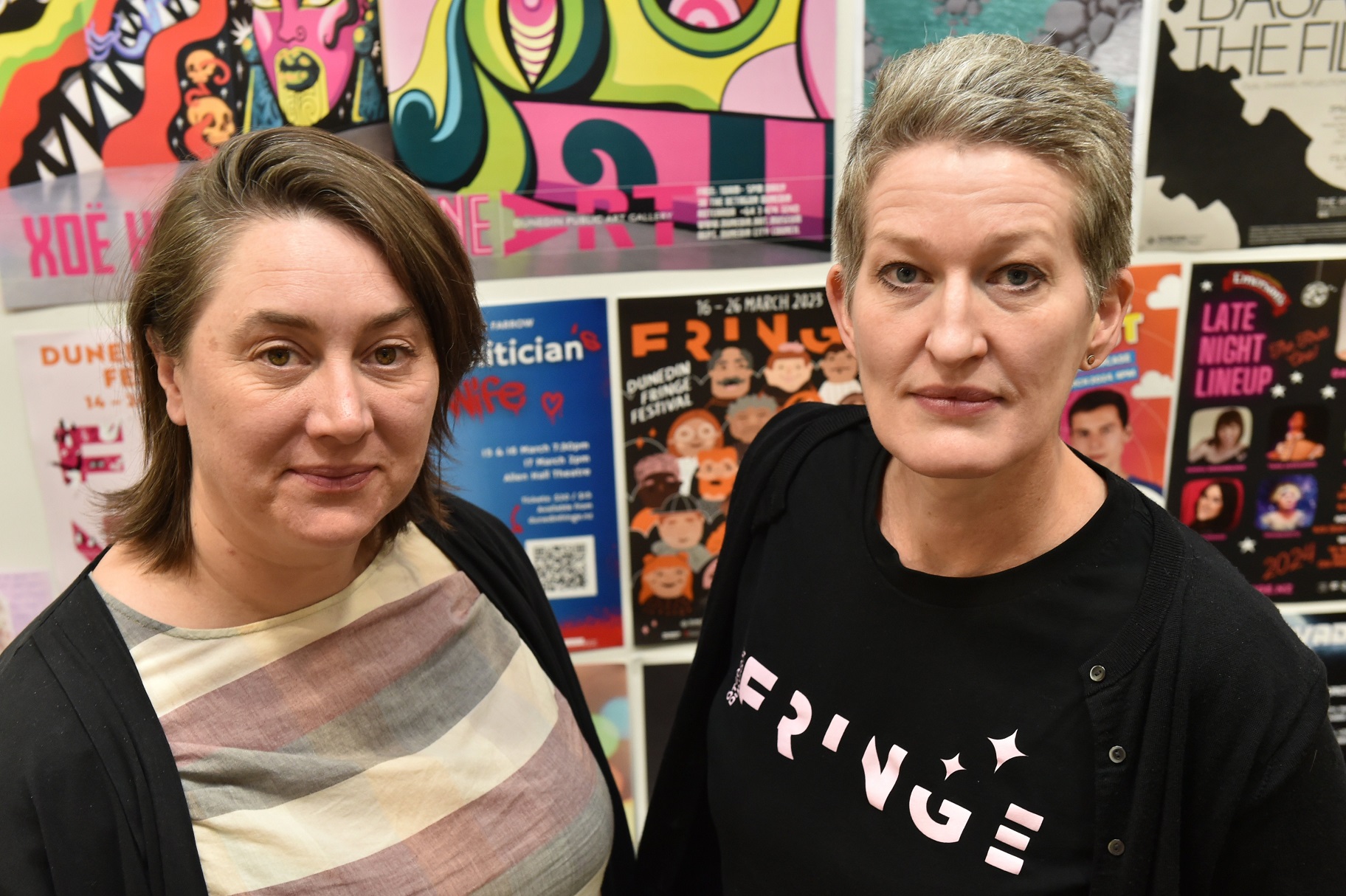 Dunedin Fringe Arts Trust co-directors Katrina Thomson (left) and Ruth Harvey have asked the city...