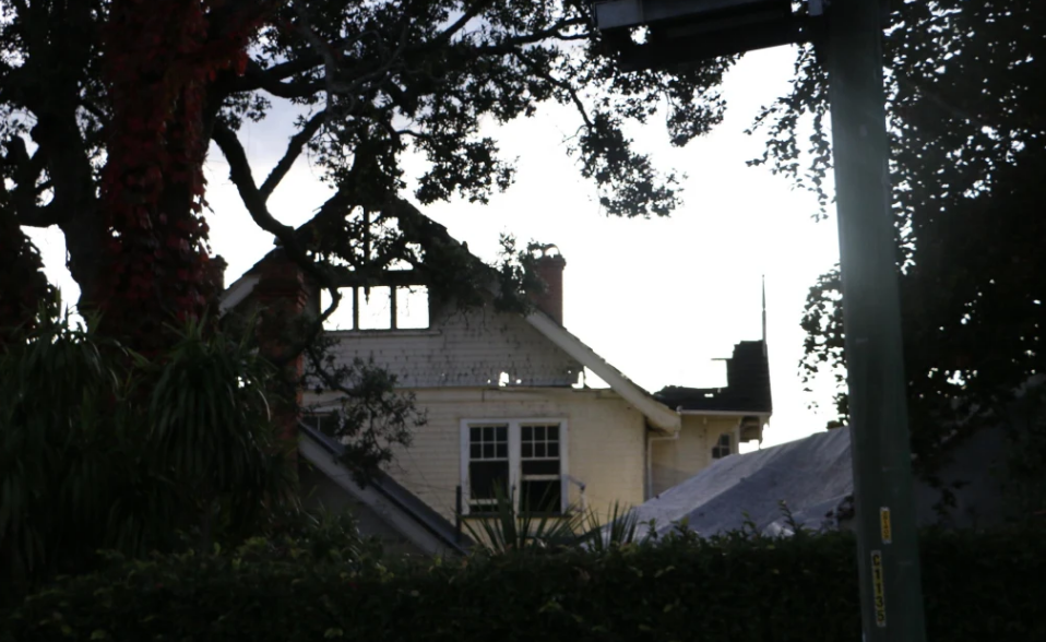 The Parnell boarding house was extensively damaged. Photo: RNZ 